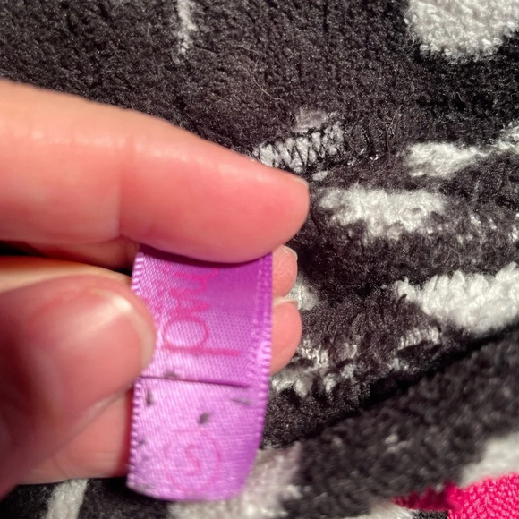 Kids Polka Dots Pajama Bottoms Fuzzy Pants Xl 14-16 Nomad - Picture 5 of 5